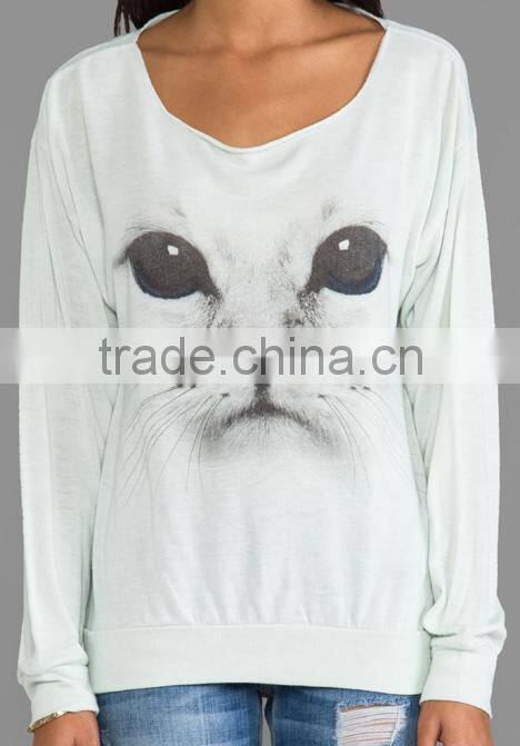 animal printing t-shirt