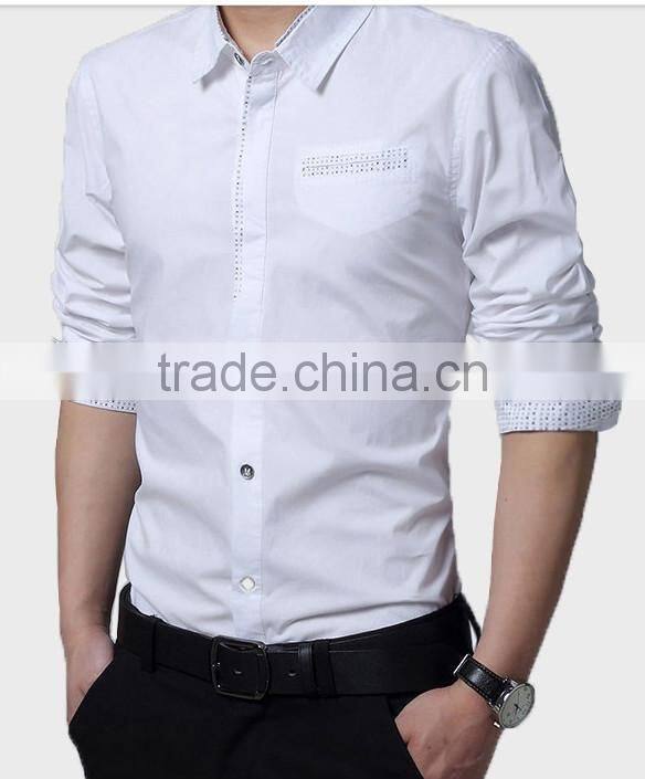 2016 New style multi colored slim fit casual shirt for men
