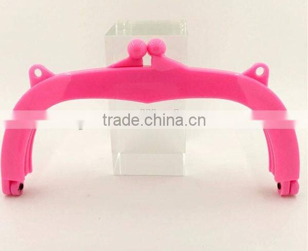 2016 new high quality 18.5cm plastic purse frame/bag accessory