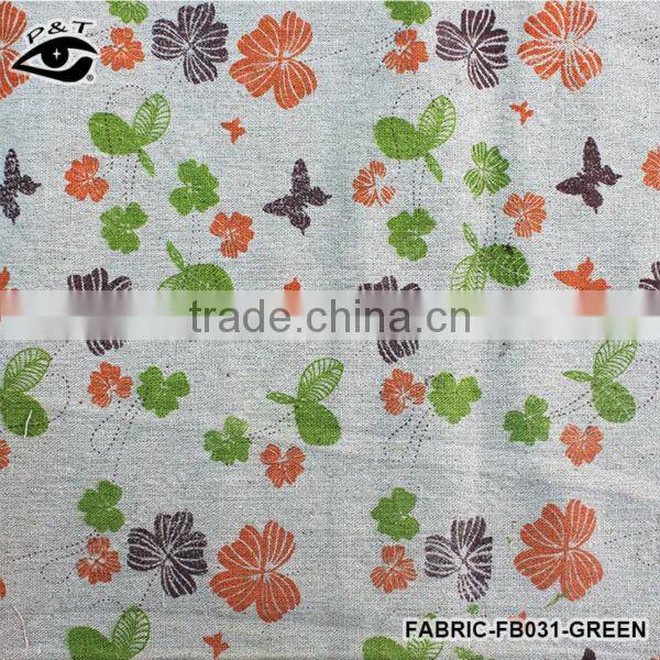 150CM width Canvas Fabric Flower butterfly Pattern Linen Fabric for cushion, bolster, tablecloth, bags, decorative