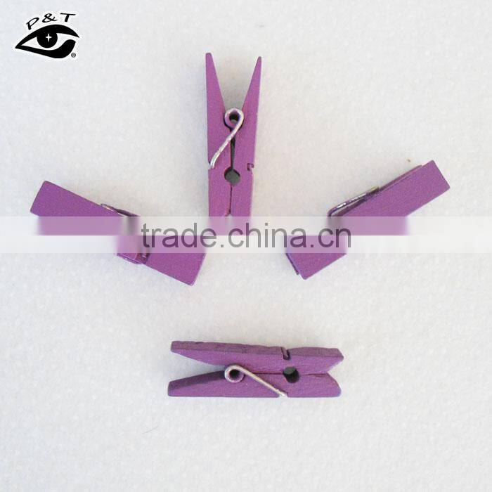 8 Colors Wood Clip Cute Fancy Paper Peggs Family Photo Pegs Zakka Official Clips