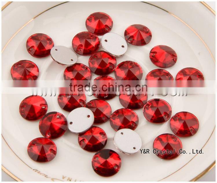 Navette color AB flat back sew on stones for wedding dress