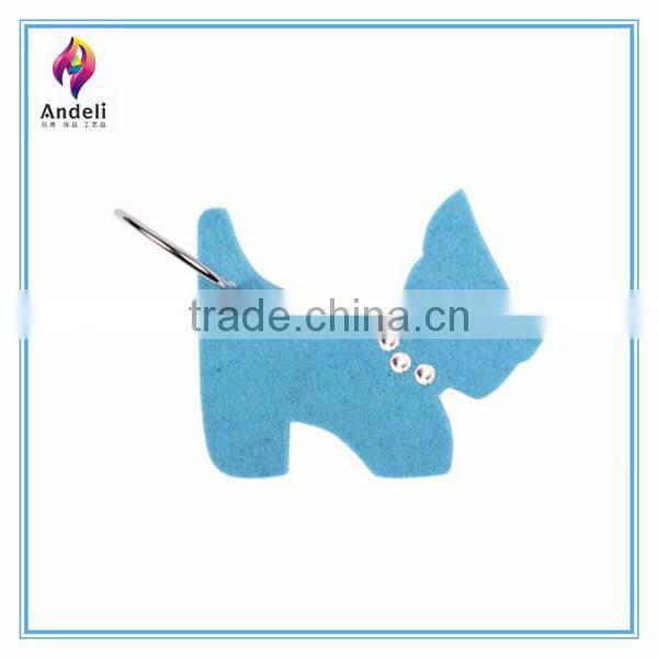 customized car key holder for promotion wool felt keyring