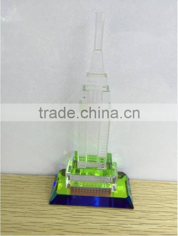 Hot Sale !!Wholesale Crystal Empire States Building Model For Wedding gift Souvenir JC-01