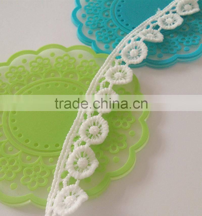 hot sale cheap guipure lace trim embroidered decorative trim laces