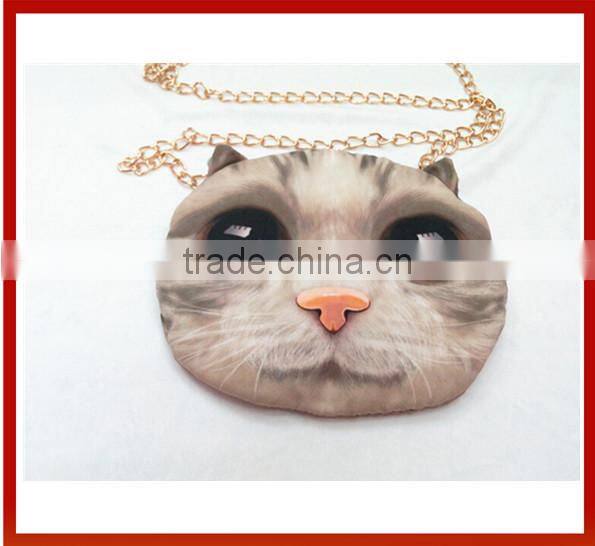 Cat Face Printing Knapsacks 3D Animals Handbags For Women/3D Cat Face Printing Knapsacks/ 3D Animals Handbags For Women