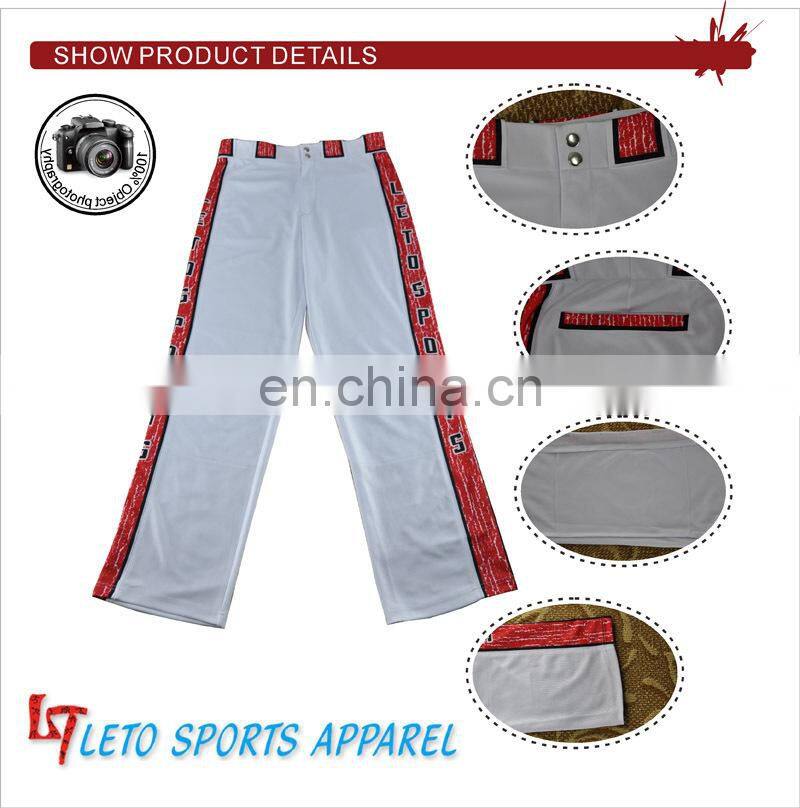 Customized Polyester Relaxed Fit Youth Baseball Pants,New Style cheap baseball trousers ,Breathable Unisex Uniforms Sweatpants