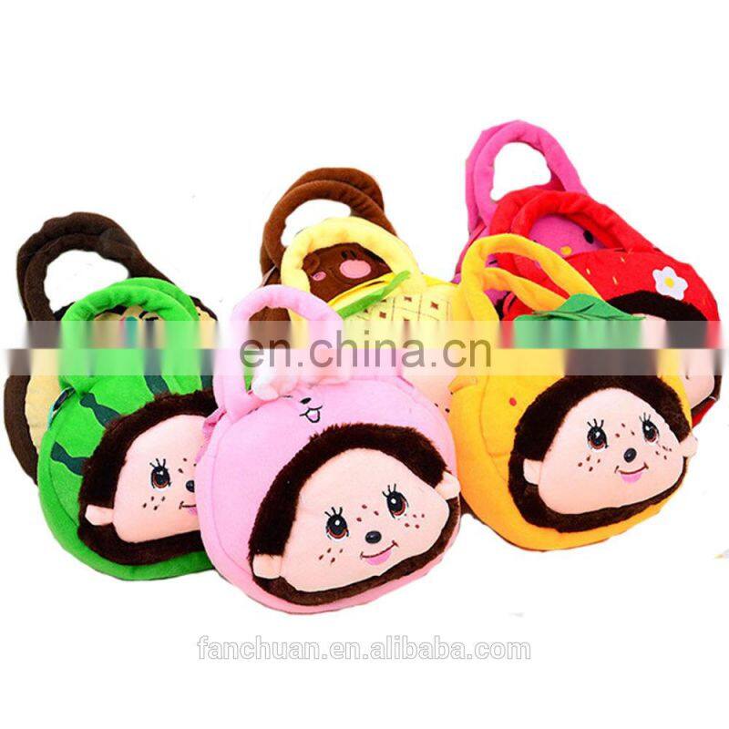 Pink Rabbit Design Child Plush Toys Musette Bag