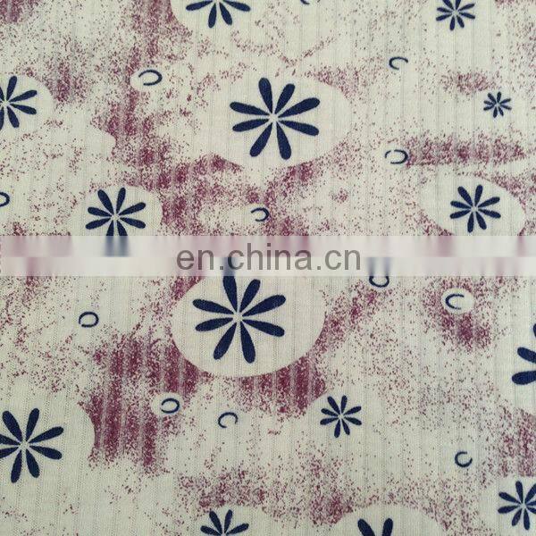 100% 65/35 TC Drop Needle Interlock Printed