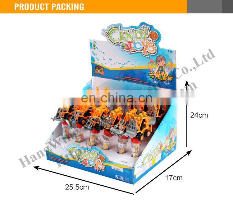 Cheap Promotional Toy Truck Plastic Candy Toys For Kids