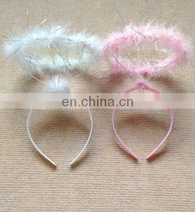 feather angel halo headband for party decoration