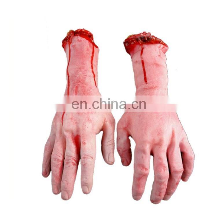 new high quality top design Halloween ruber severed limbs bloody hands arms