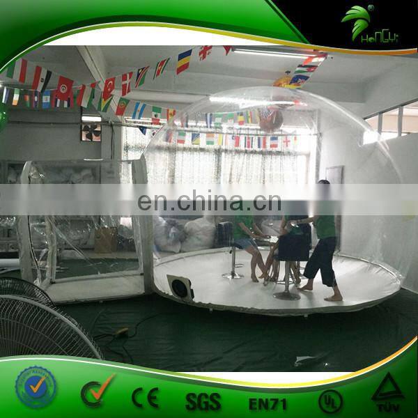 Outdoor Clear Inflatable Bubble Tent / PVC Camping Transparent Tent / Inflatable Lawn Bubble Lodge Tent For Sale