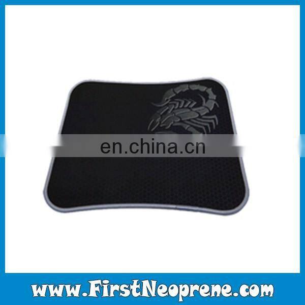 Plain Black Color Humanized Design Mouse Pad Wrist release