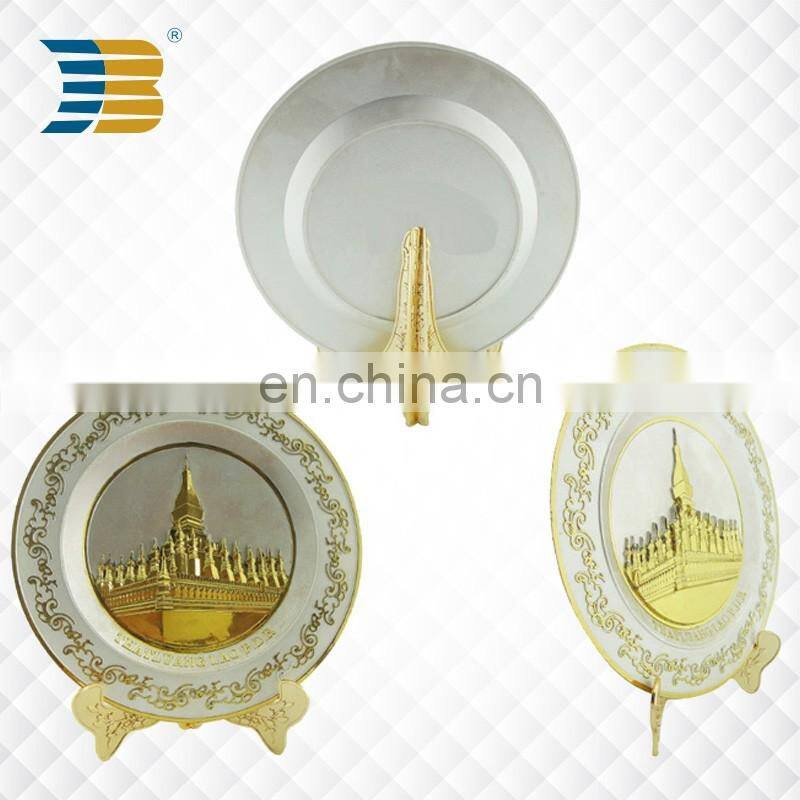 professional Duel plating custom metal souvenir plate
