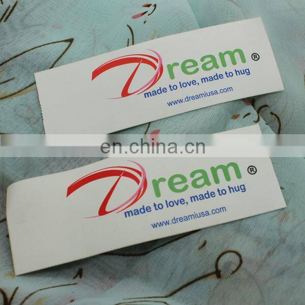 customized type high quality loop fold soft care label printer