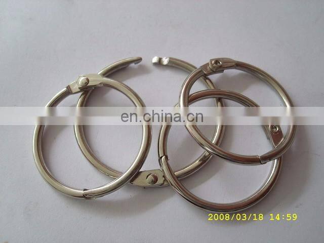 Wholesale metal opening keyring/metal spring closing rings for bag part accessories