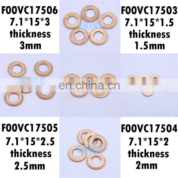 F00VC17502 Injector Copper F 00V C17 502 diesel injector nozzle Parts copper Washer Ring size 7.1*15*1.00mm 5pcs/bag