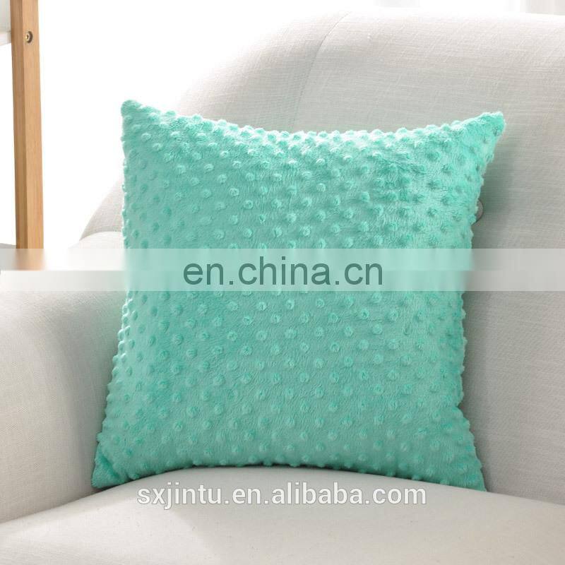 Super Soft solid Bubble velvet throw pillow case covers