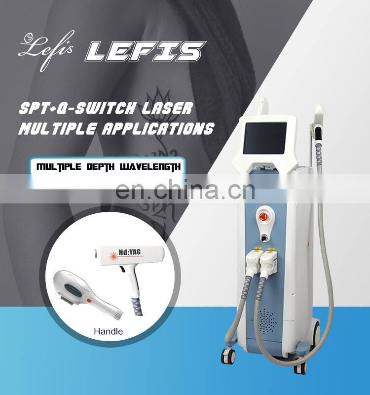 LFS-K3 LEFIS IPL Laser Beauty Equipment/Portable Elight ipl+ND yag laser/ hair removal tattoo removal machine
