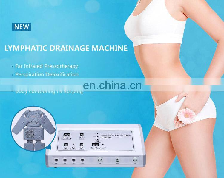 2018 Hot sale pressotherapy air pressure massage linfrared lymphatic drainage body slimming detoxin machine