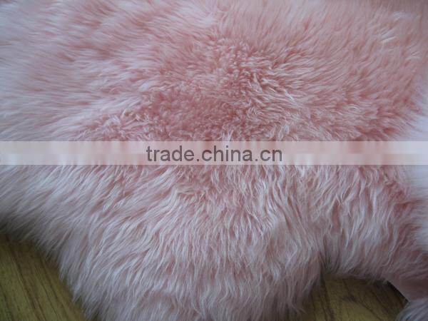 Rug sheepskin rug colored