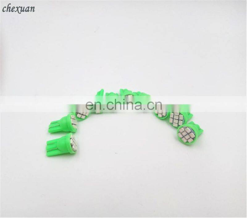 Carest 10Pcs Led T10 8 smd 1206 8leds 8SMD Car signal LED Light 194 168 192 W5W 3020 12v Auto Wedge Lighting DC