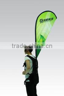 advertising backpack flag banner