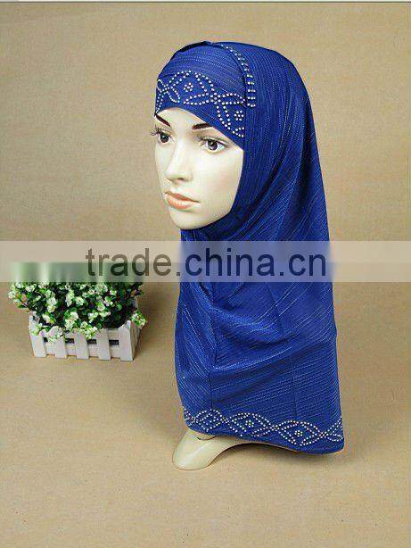 A323 Popular hot sale silver arab hijab;muslim hijab