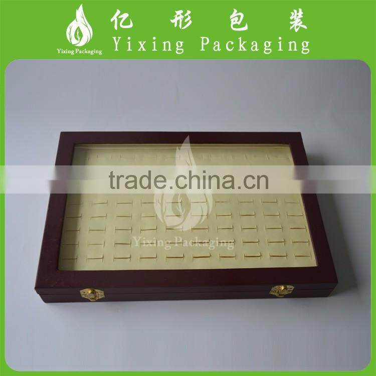 Fancy design PU leather packaging box / leather jewelry box wholesale