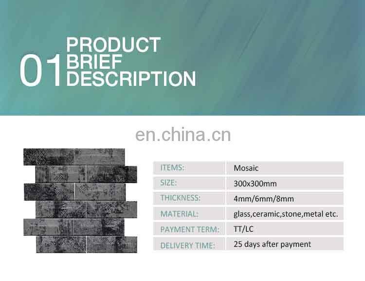JBN 300X300mm Mosaic Tiles Laminated Glass Mosaic in foshan