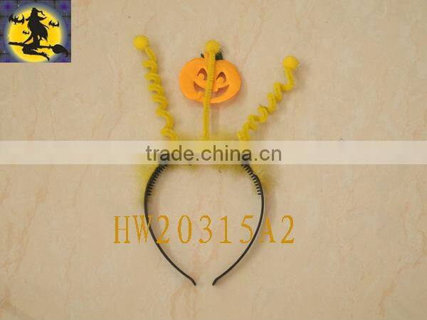 Yellow Cute Halloween Pumpkin with Fur for Halloween Party