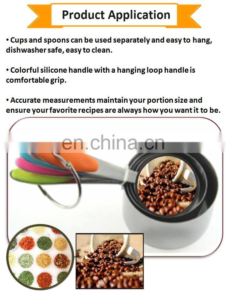 Best Selling Stainless Steel Measuring Cup With Silicone Handle