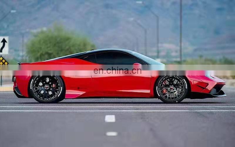 Runde CF And FRP Front Bumper Rear Bumper Fender Hood For Ferrari 458 Italia And Spider Modify Misha Designs Style Body Kit