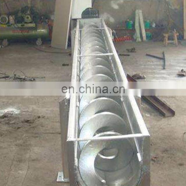 Flexible shaftless small screw conveyor for powder/sand concrete/grain