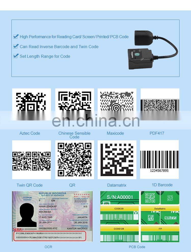 High Quality Low Cost Portable ID Card Reader MRZ Passport Scanner OEM