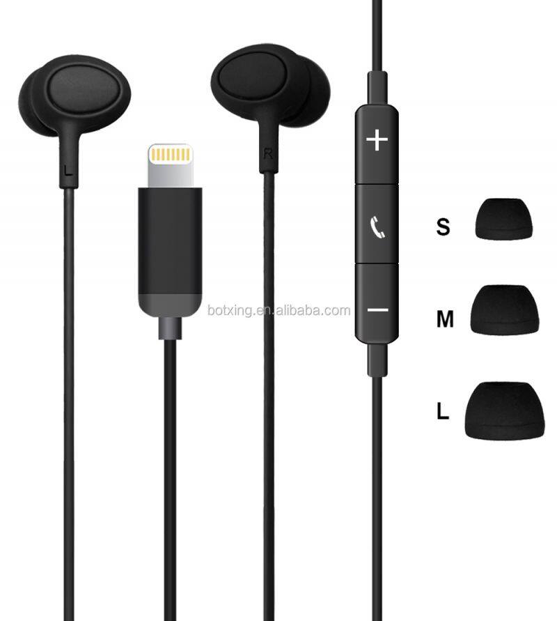 Lighting original mfi earbuds 2019 headphone brand logos for iphone 6 wired earphone with retail packing