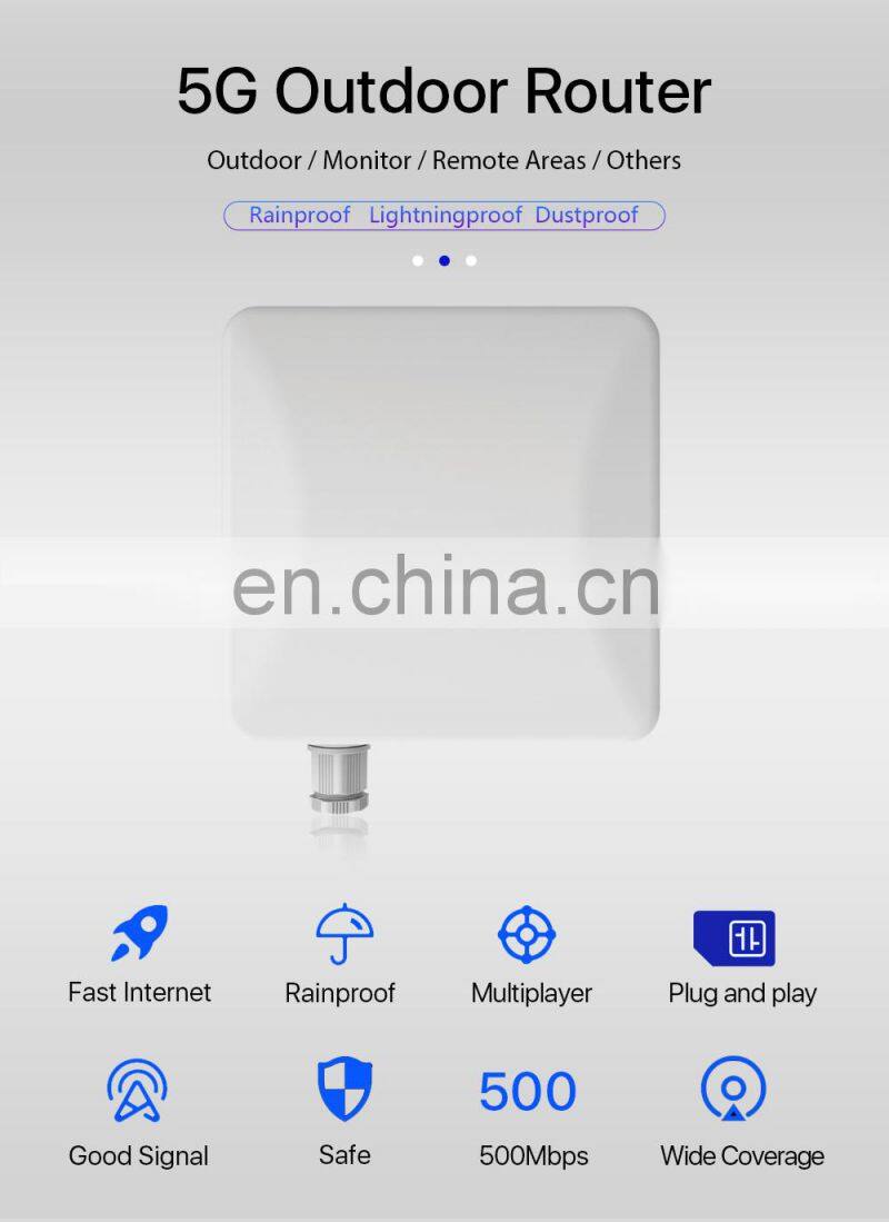 ALLINGE DRD088 5G LTE CPE Router 5G Outdoor Router With SIM Card Slot Waterproof Outdoor Hotspot