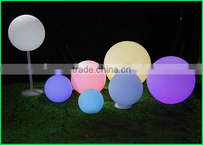 ACS 15-60cm Magic Outdoor led glow swimming pool ball with 16 colors