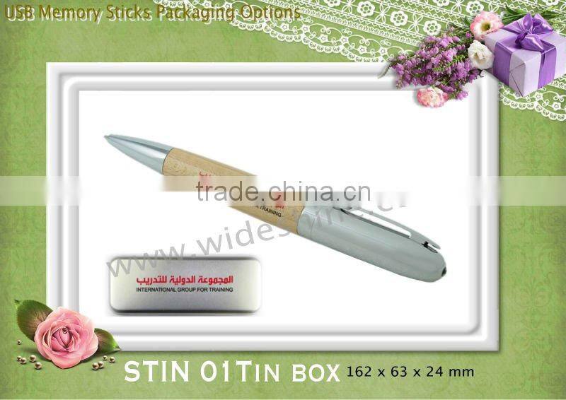Best electronic Christmas gifts 2014 , wooden pen usb flash drive with ball pen