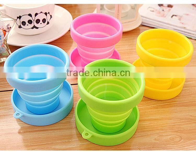 New design customized heat resistance folding silicone cup with great price