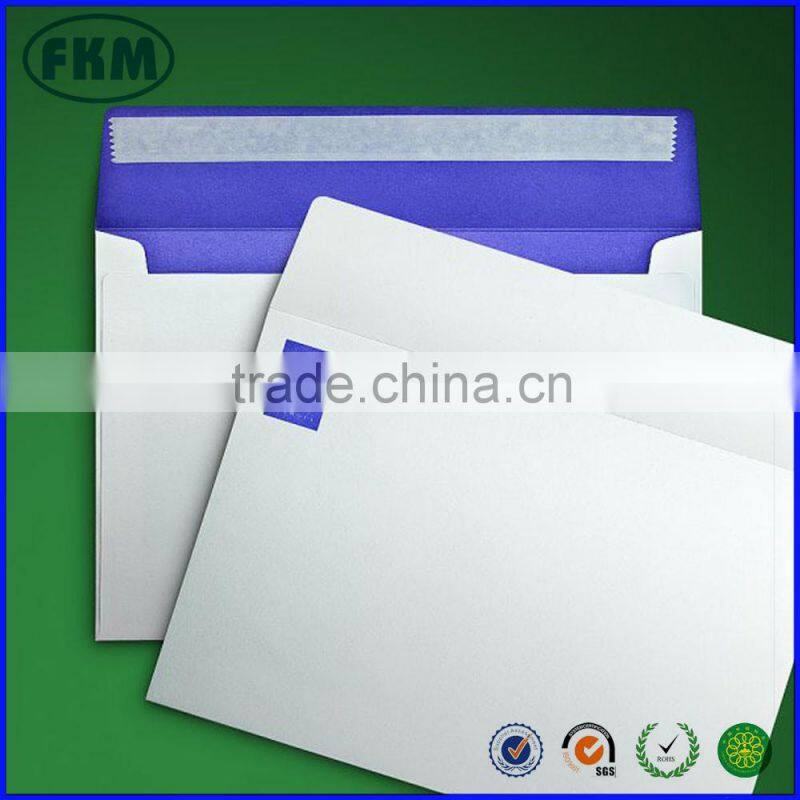 C5 envelope on white stock printed in pantone blue to face with matching inner wash.