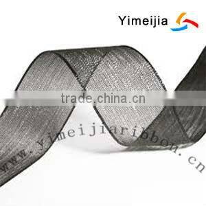 different width of the charcoal color organza ribbon