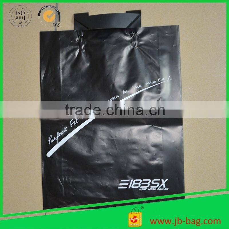 White Printed Plastic Bag Cheap 3 Mil Thickness Shopping Plastic Bag 12''x 16'' Custom Plastic Shopping Bag