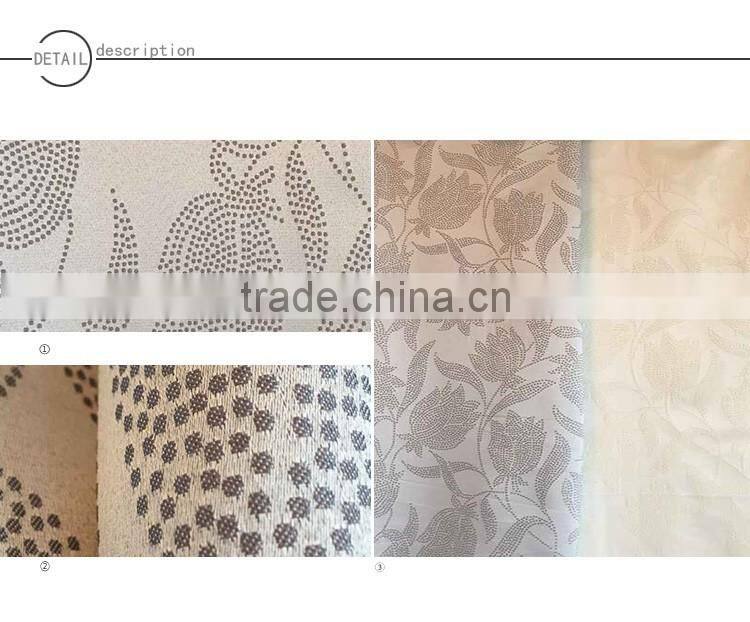 100% Polyester jacquard flower window curtain fabric