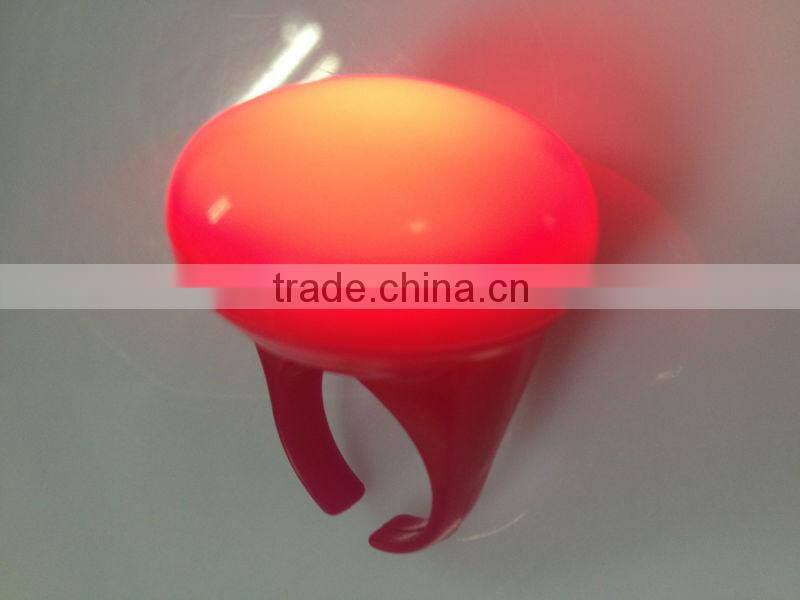Led light up flashing novelty jelly finger ring China wholesale supply,hight quality products