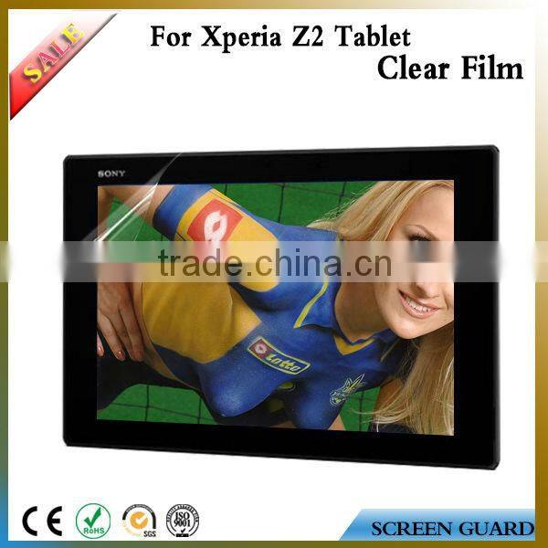 China Supplier High Transparency For Sony Xperia Z2 Tablet Clear Screen Protector Guard