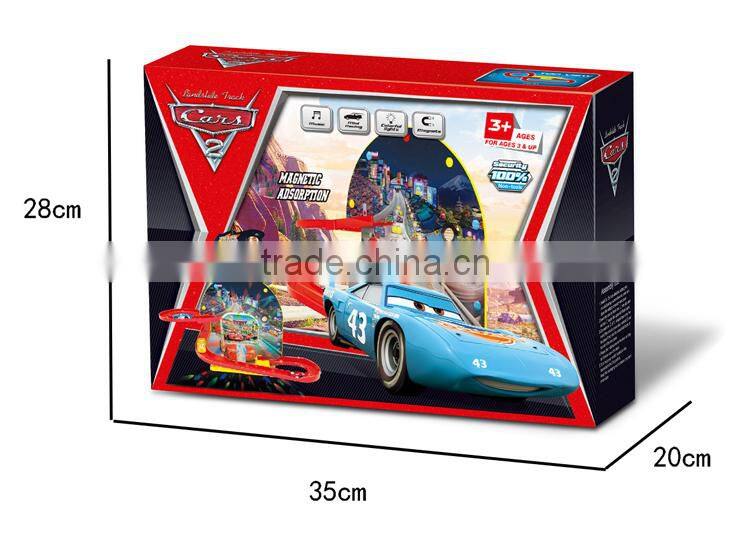 Plastic racing car ,orbit car toy ,electric toy race track