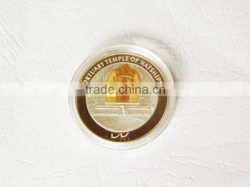 2015 newest die casting gold silver plated 3D gold eagle replica coins
