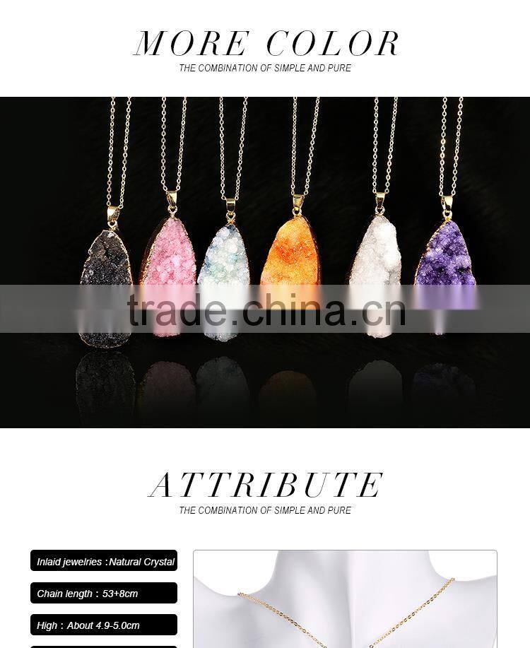Wholesale New design cool gemstone alloy necklace